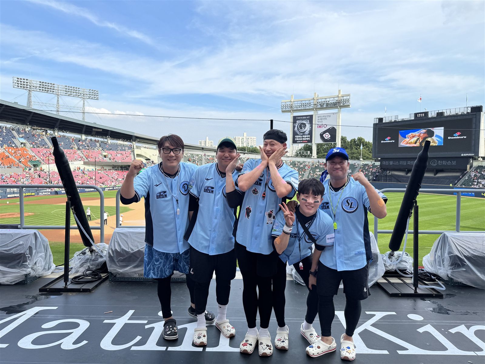 KBO 올스타전에 모인 10개 구단 응원단장들
