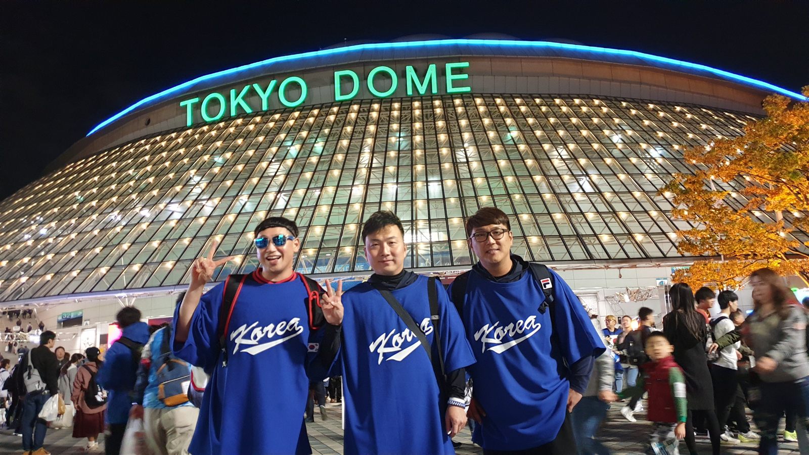 2019년 WBSC 프리미어12 당시 도쿄돔에서 태극마크를 달고 응원하는 모습