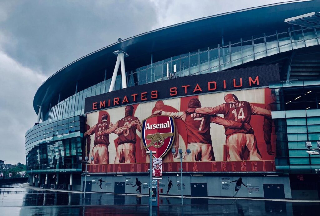 아스널 에미레이츠 스타디움 소개 페이지 캡처, arsenal.com