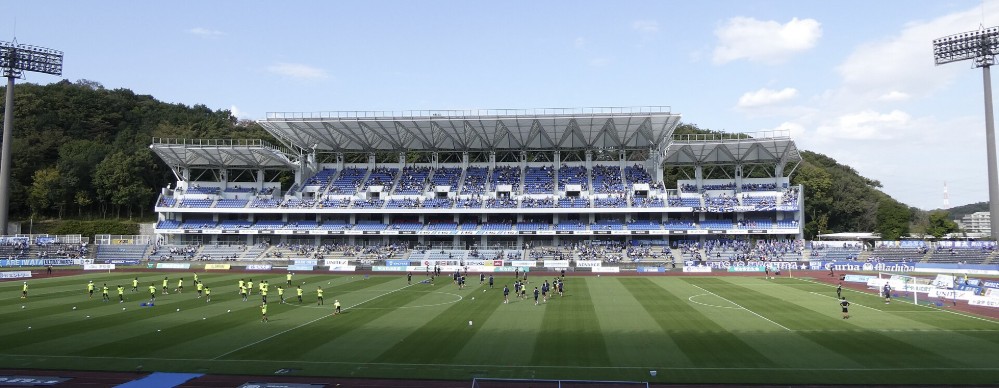 Machida GION Stadium after the back stand expansion was completed, October 2021