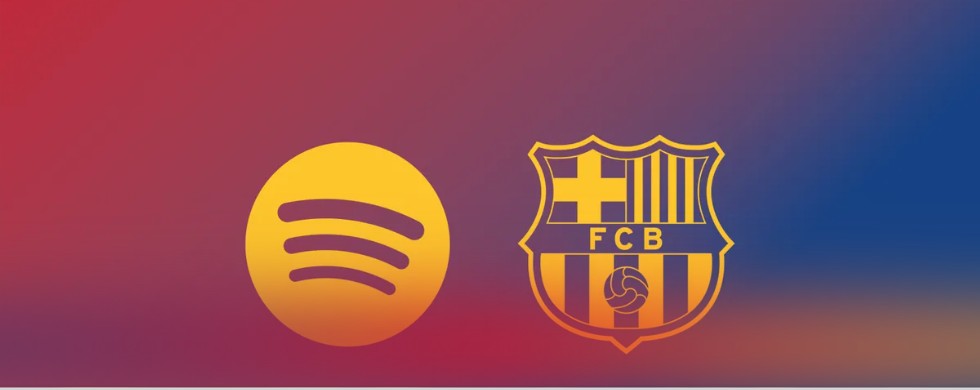 Spotify and FC Barcelona sponsorship extension announcement image