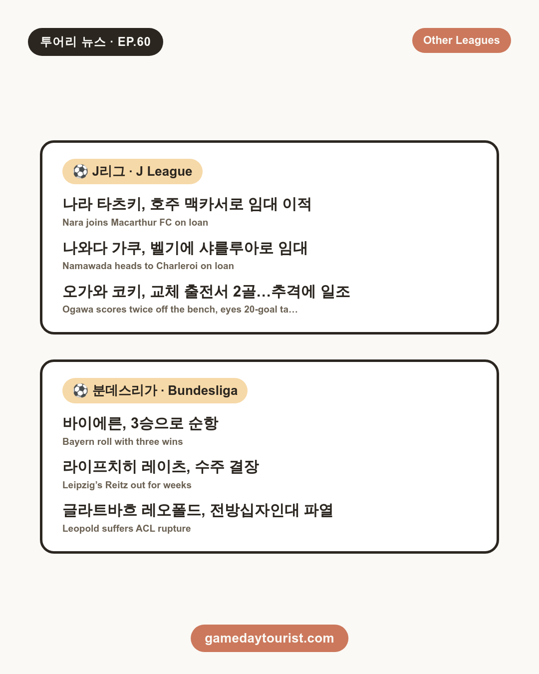 Touri News EP.60 - K League Today: Basani, Jeonbuk, Tickets - 8