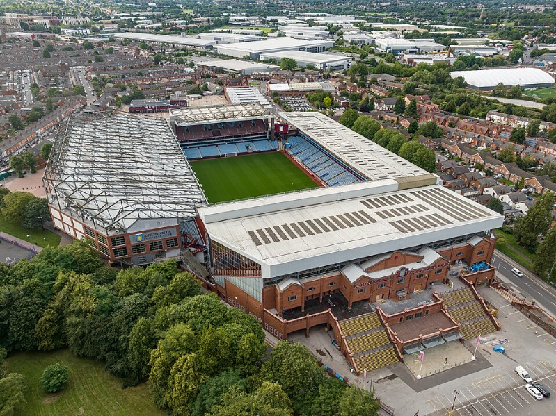 Aerial view of Villa Park (August 2023)