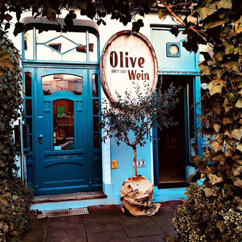 Olive Brot und Wein