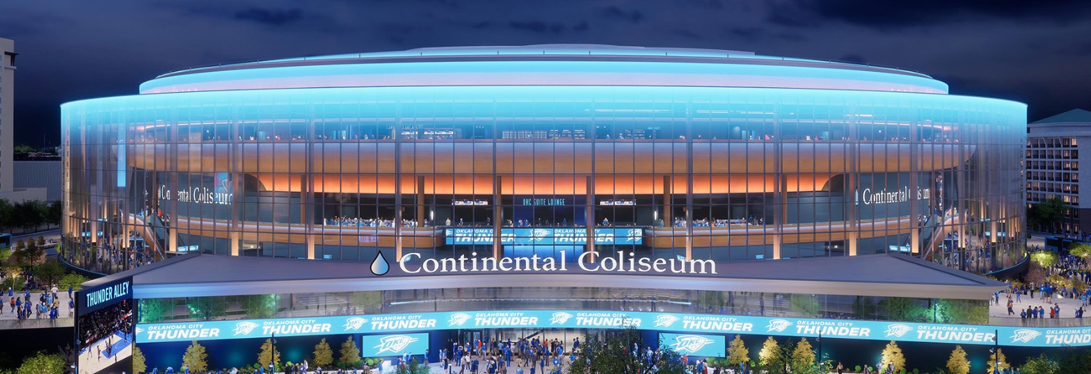 Rendering of Continental Coliseum (captured from the team's official website)