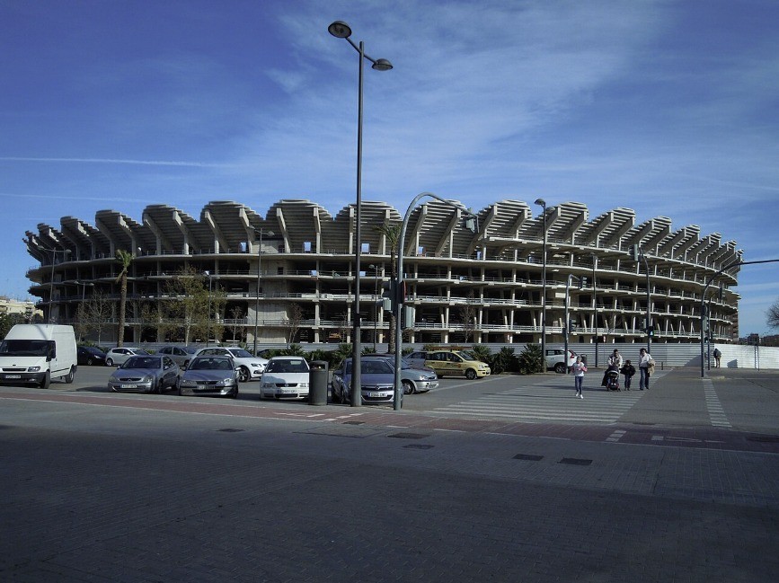 Mestalla, Valencia CF's stadium, in its final season before relocation