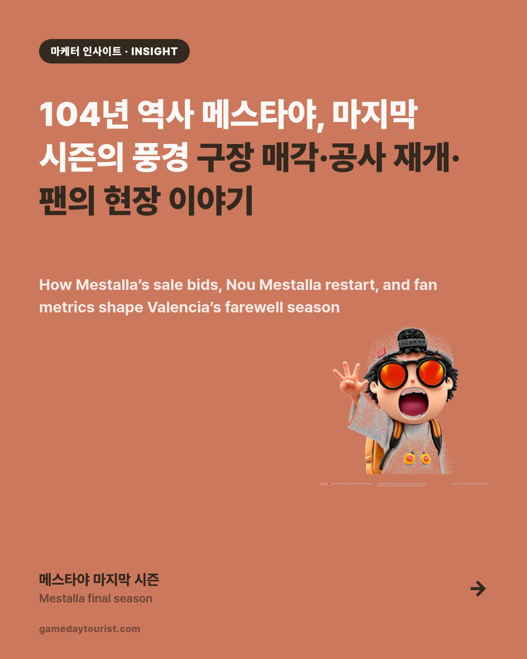 Mestalla — Last Season, and a €150M Bid for the Old Site — Card news 1/5