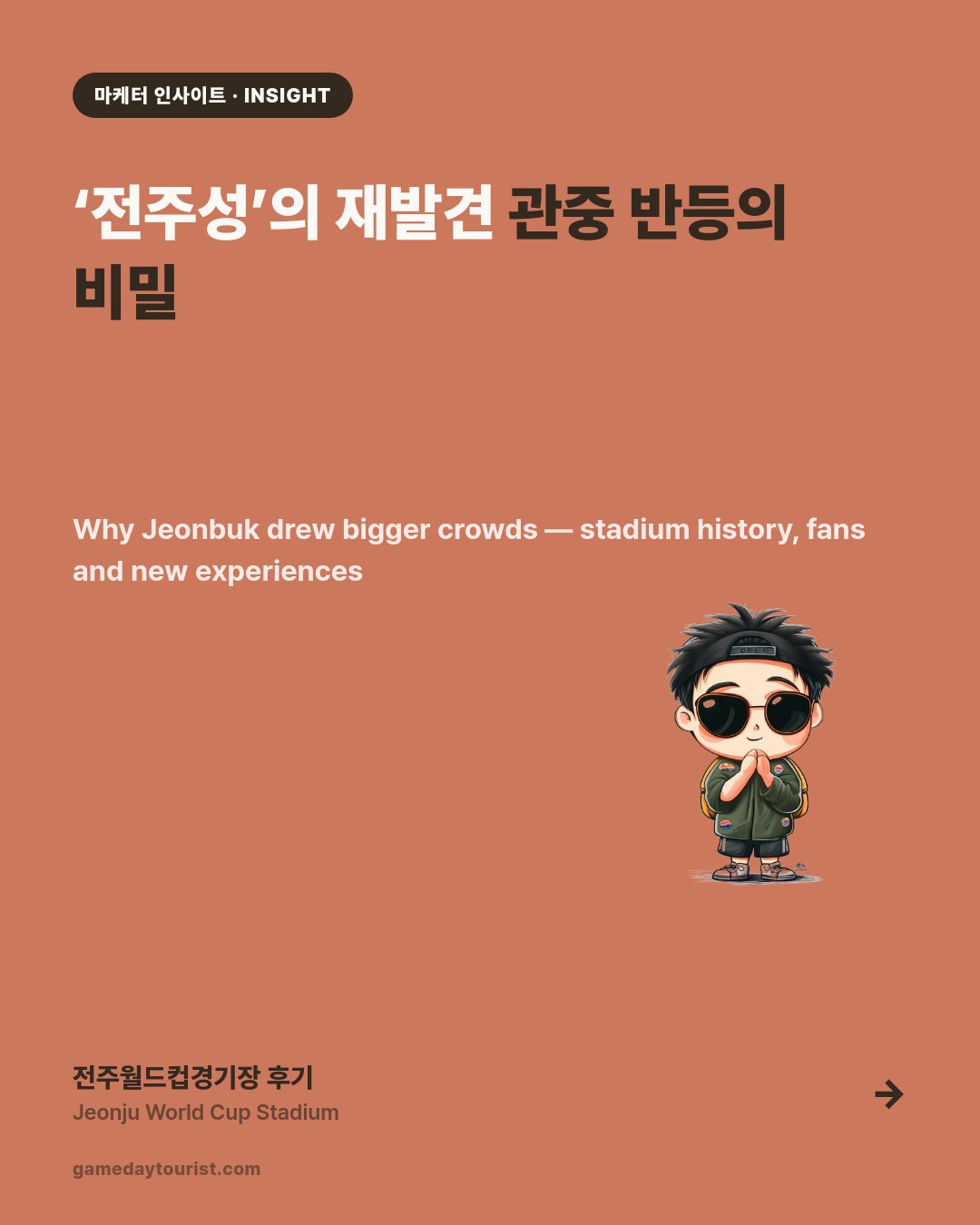 Jeonju World Cup Stadium — Jeonbuk’s Double Attendance Award — Card news 1/5